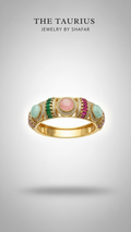 Multi Stone American Diamond Traditional Gold Kada