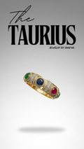 Navratna Multi Stone American Diamond Traditional Gold Kada