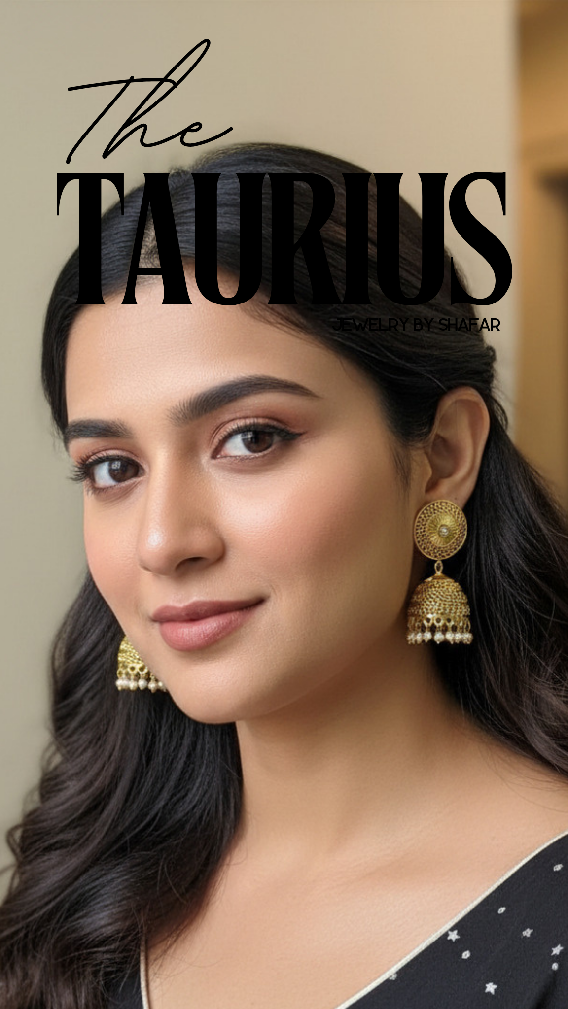 Antique Gold Filigree Jhumka Earrings with Pearl Drops