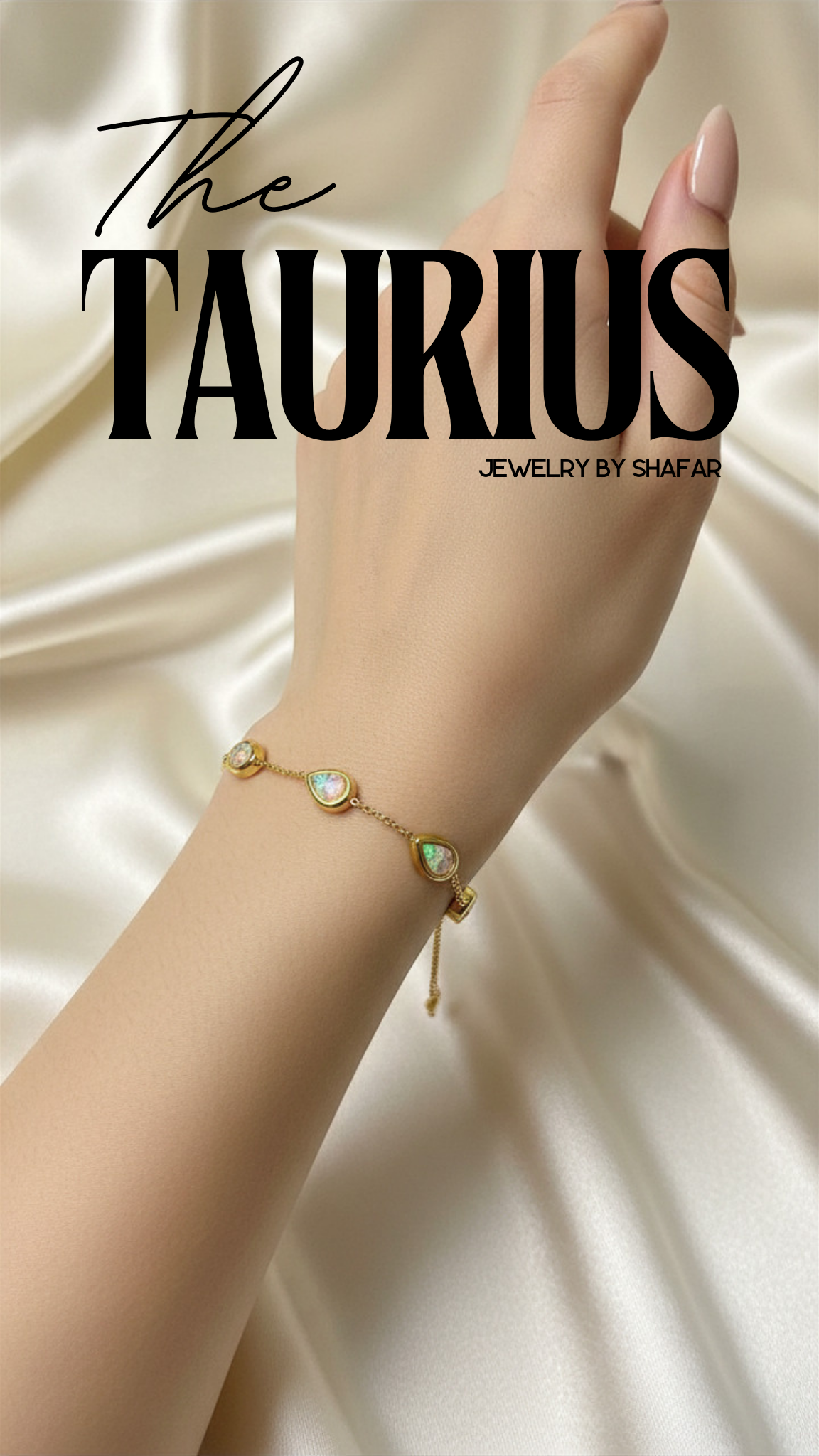 18K Gold Plated Opal Stone Bracelet