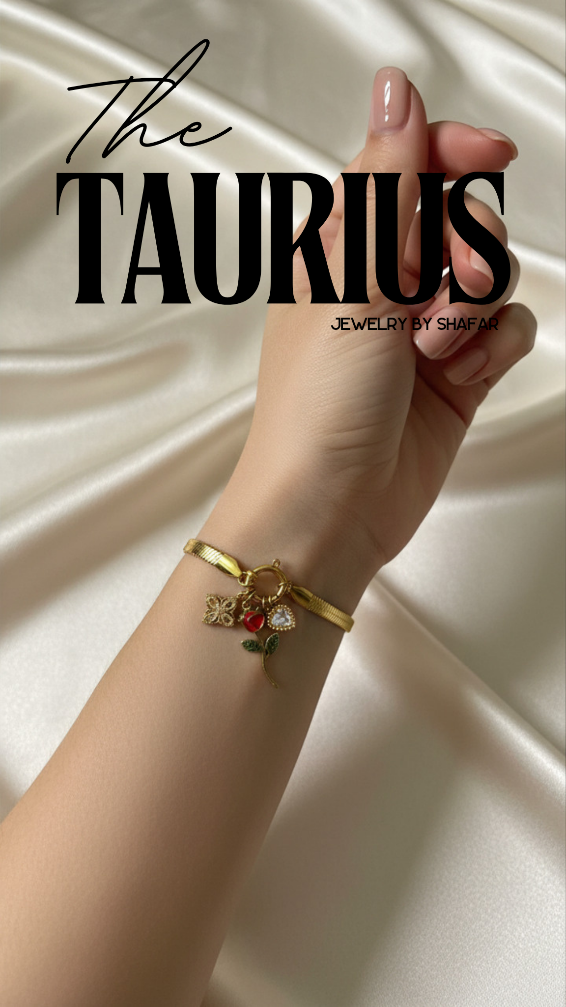 18K Gold Plated Charm Bracelet