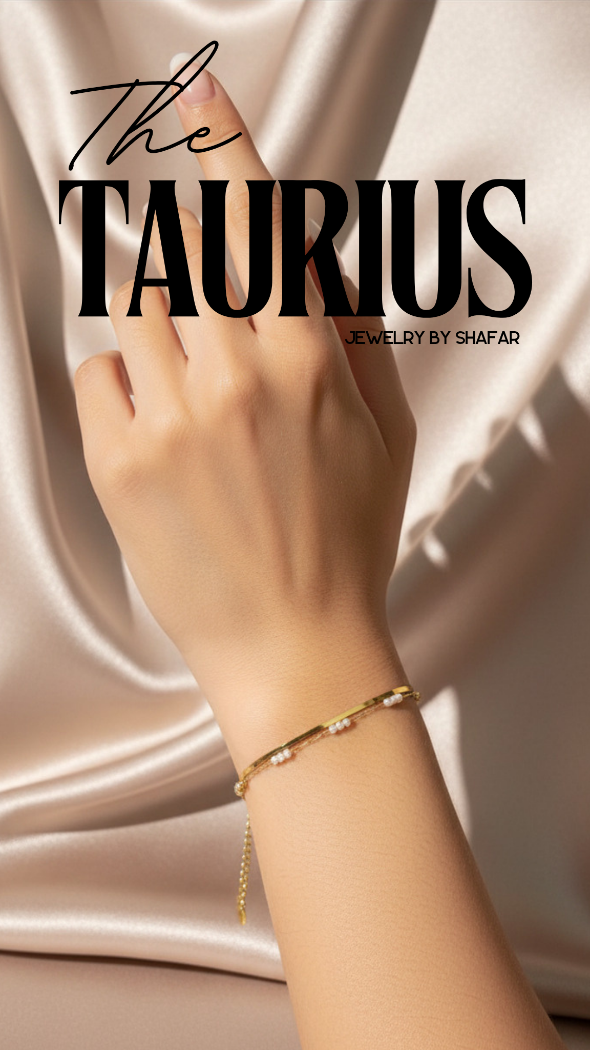 18K Gold Plated Pearl Chain Bracelet