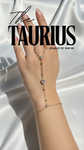 18K Gold Plated Oval Crystal Hand Chain