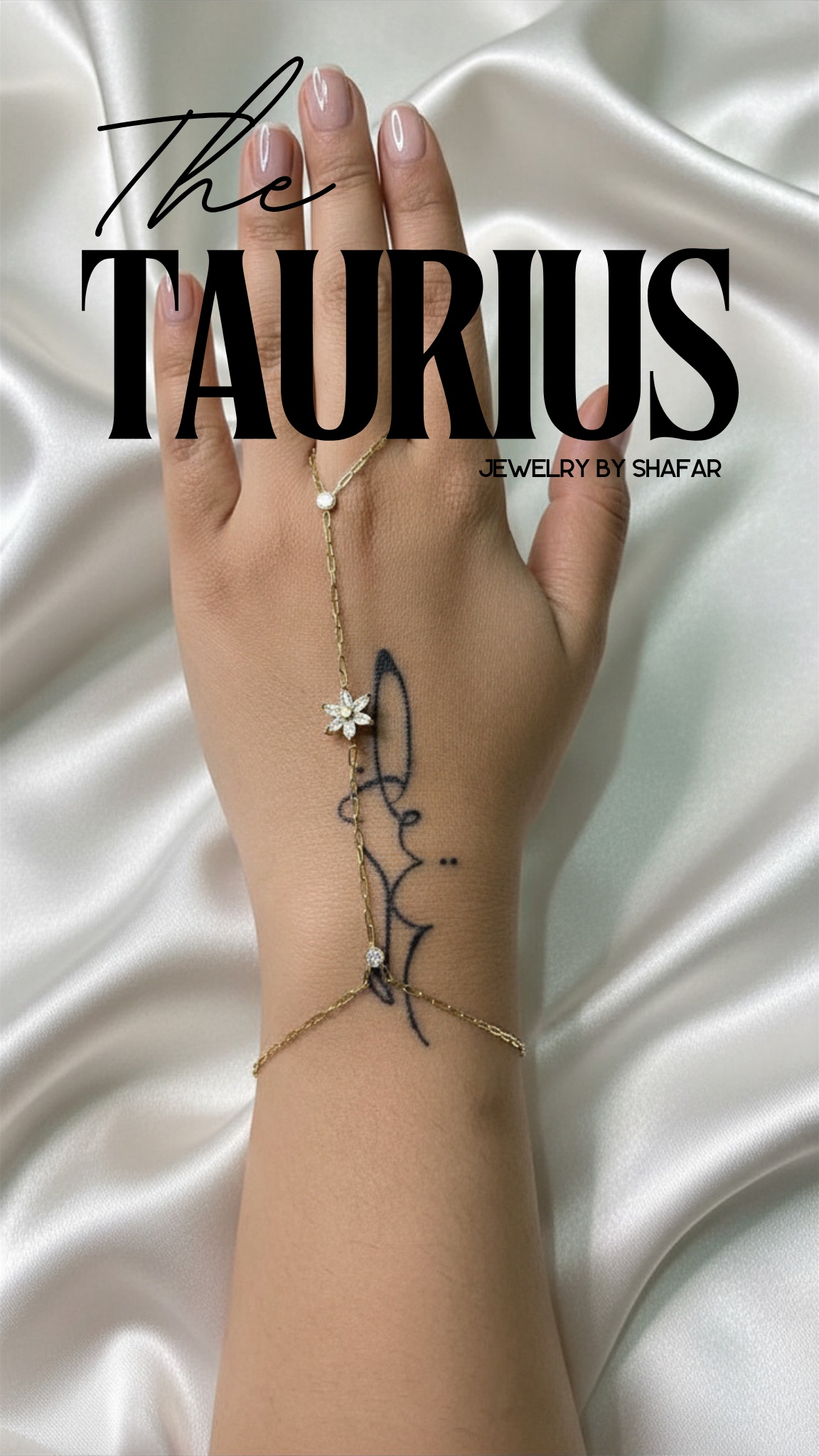 18K Gold Plated Flower Hand Chain