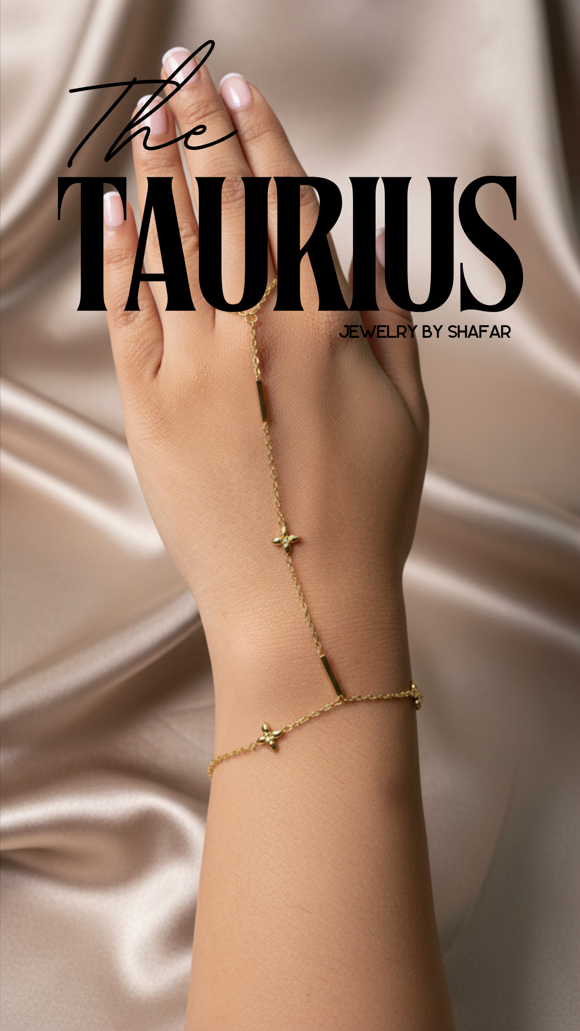 18K Gold Plated Star Station Hand Chain