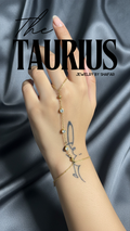 18K Gold Plated Crystal Bead Hand Chain