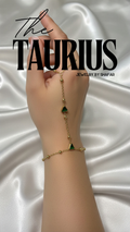 18K Gold Plated Emerald Triangle Hand Chain