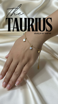 18K Gold Plated Clover & Crystal Charm Bracelet