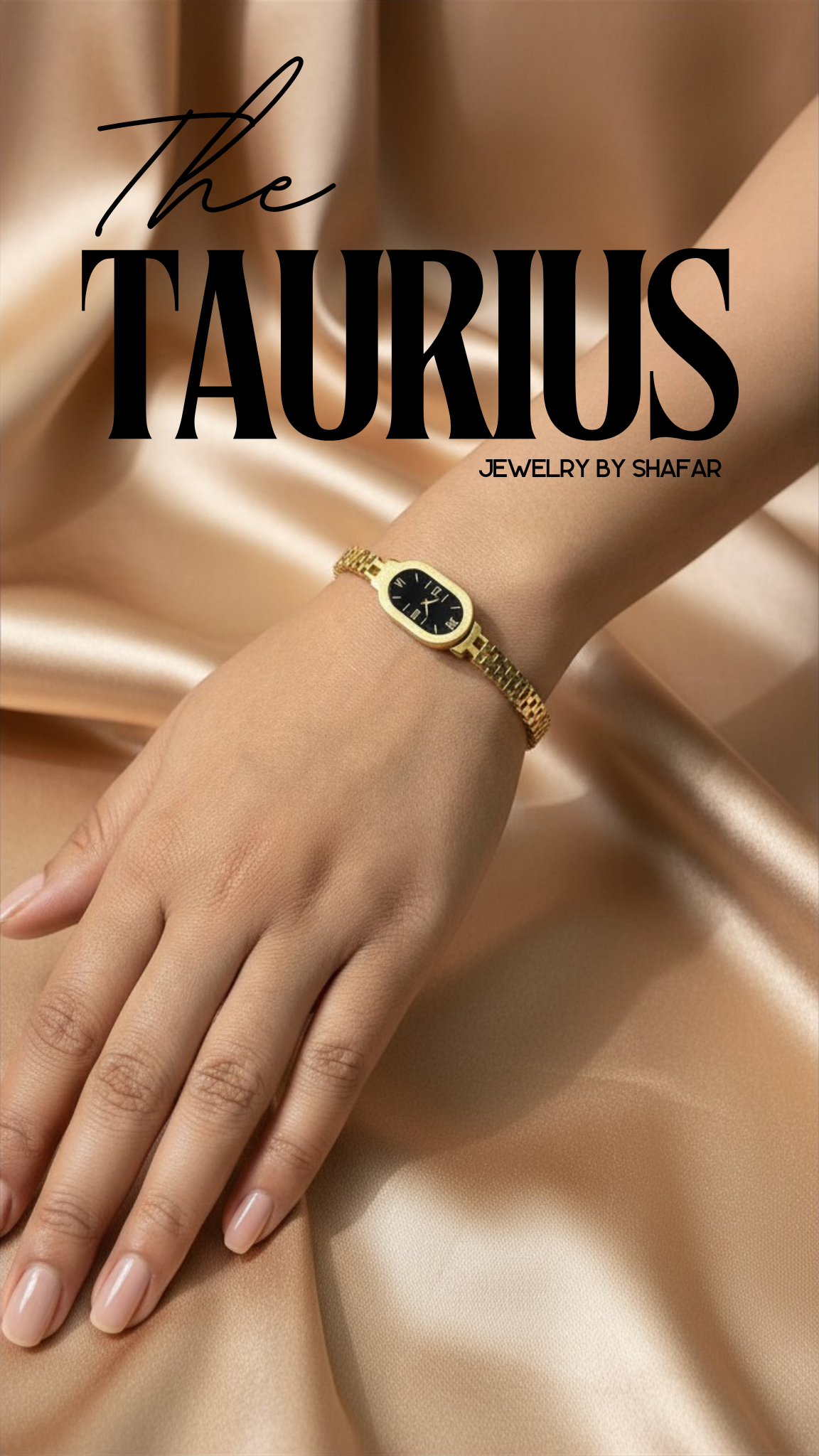 18K Gold Plated Watch-Style Bracelet