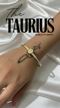 18K Gold Plated Teardrop Pavé Cuff Bracelet