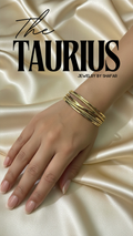 18K Gold Plated Multi-Layer Textured Bangle Set