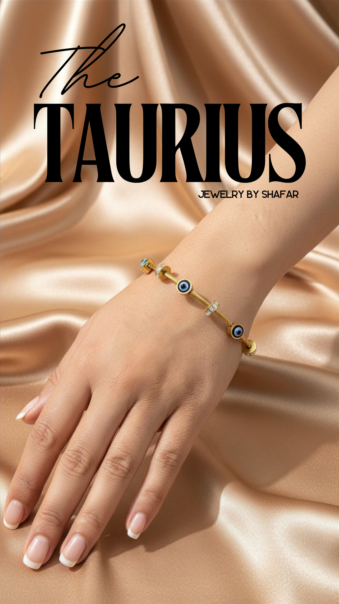 18K Gold Plated Evil Eye Bangle Bracelet