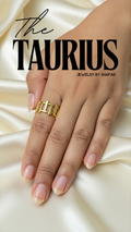 Gold Chain Link Adjustable Ring - Anti Tarnish & Waterproof