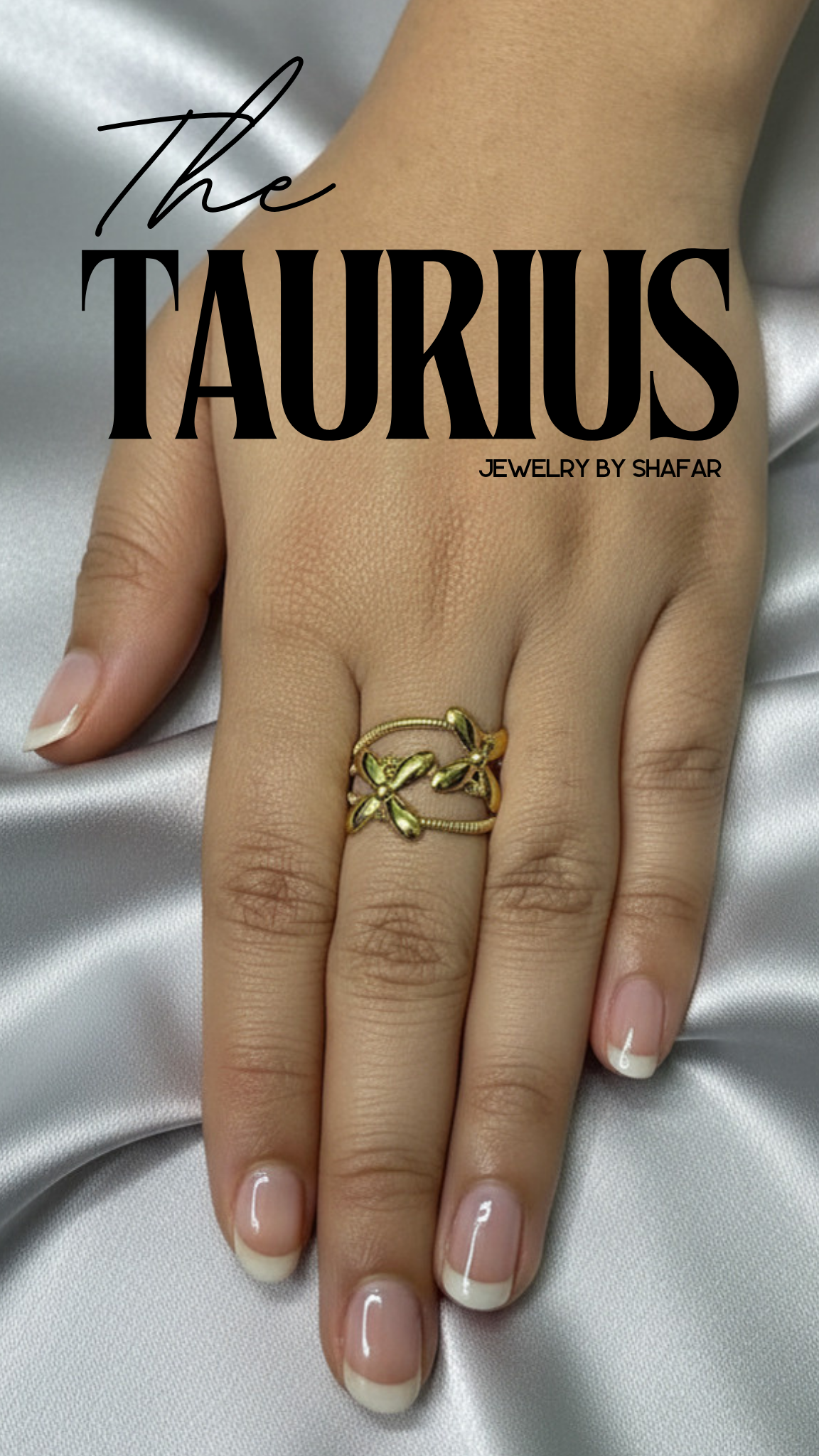 18K Gold Plated Dragonfly Wrap Adjustable Ring - Anti Tarnish & Waterproof