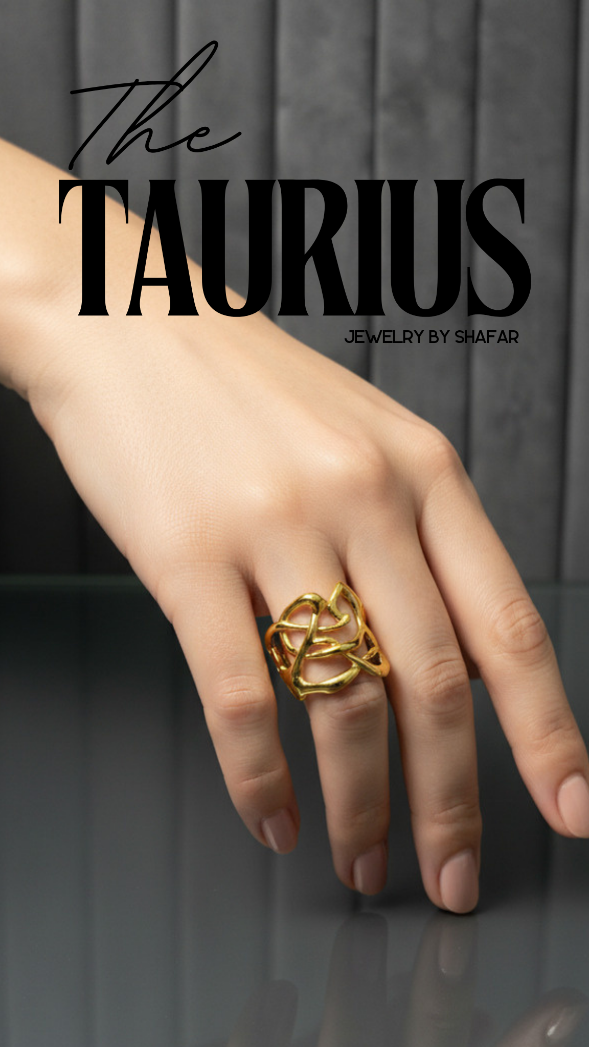 18K Gold Plated Celtic Knot Wide Band Adjustable Ring - Anti Tarnish & Waterproof