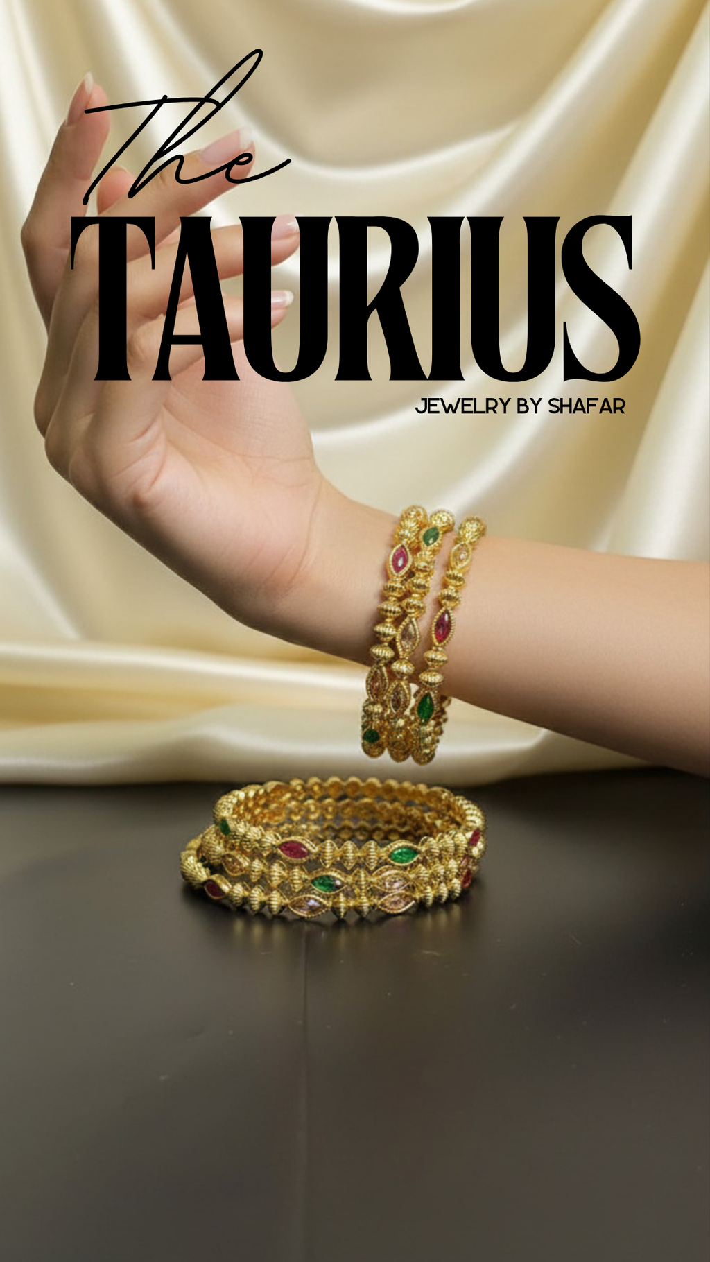 Stone Studded Traditional Bangles Set of 4