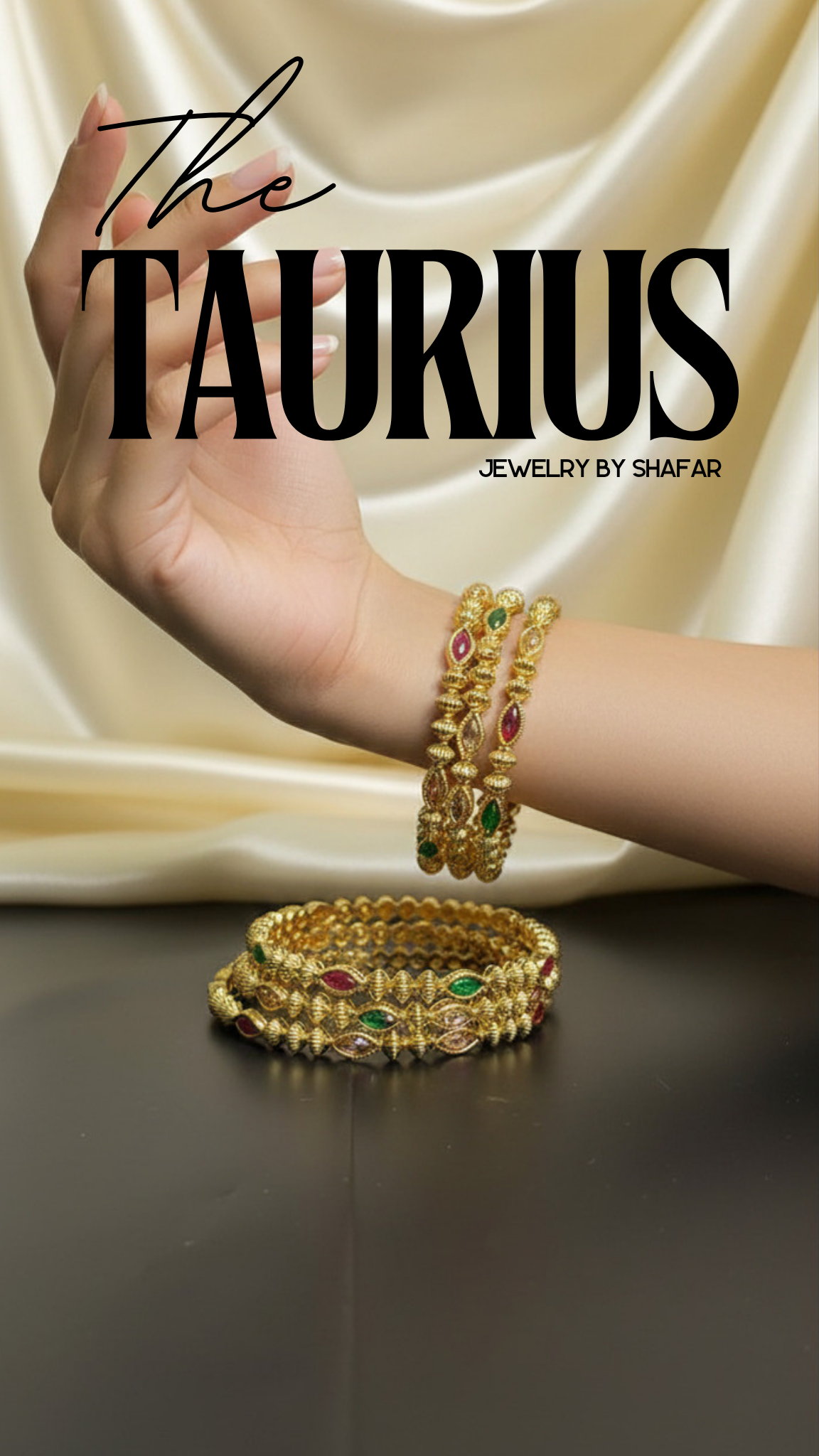 Stone Studded Traditional Bangles Set of 4