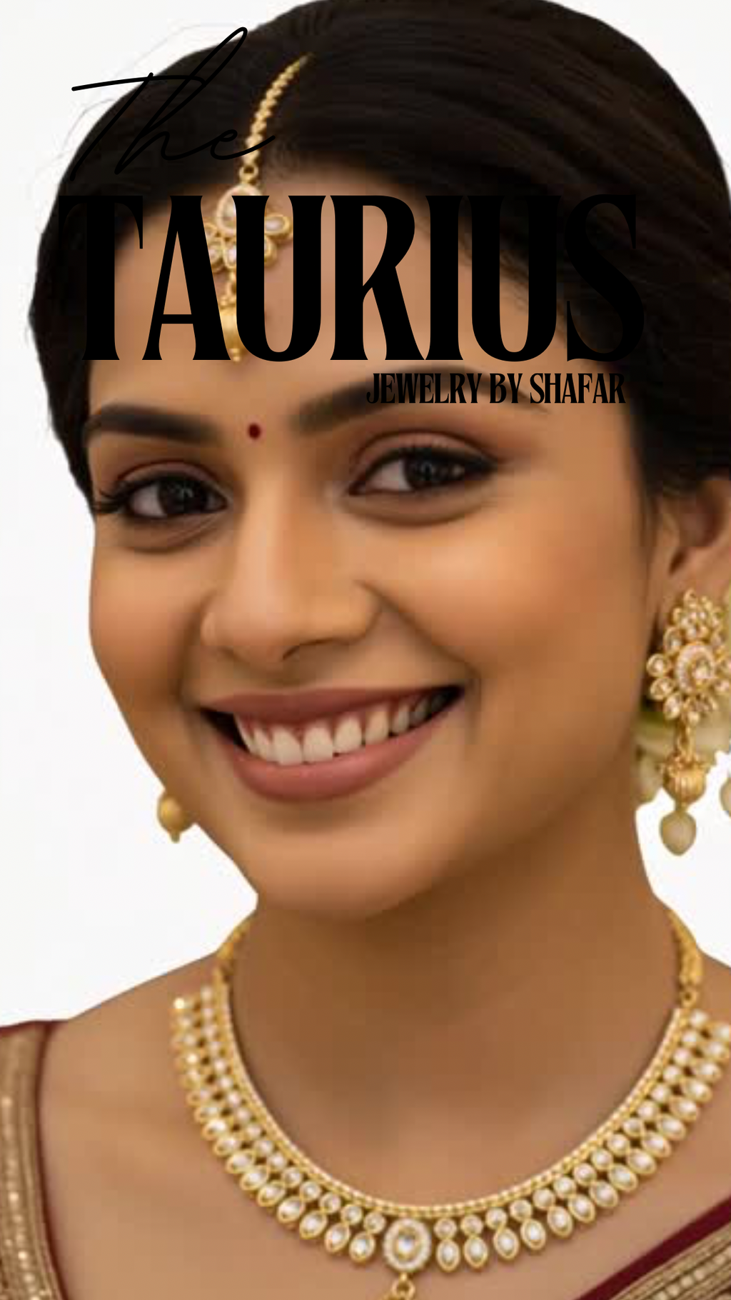 Polki Diamond Bridal Necklace Set with Earrings & Maang Tikka