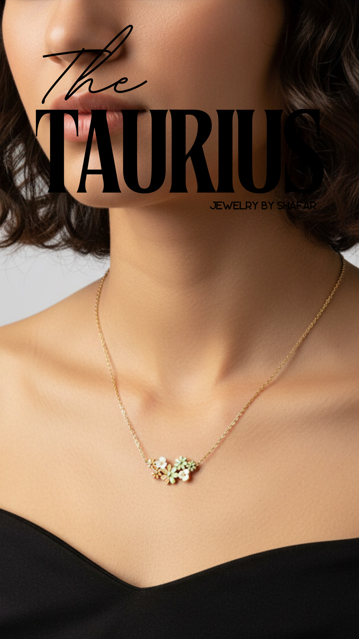 Enamel Flower Cluster Necklace