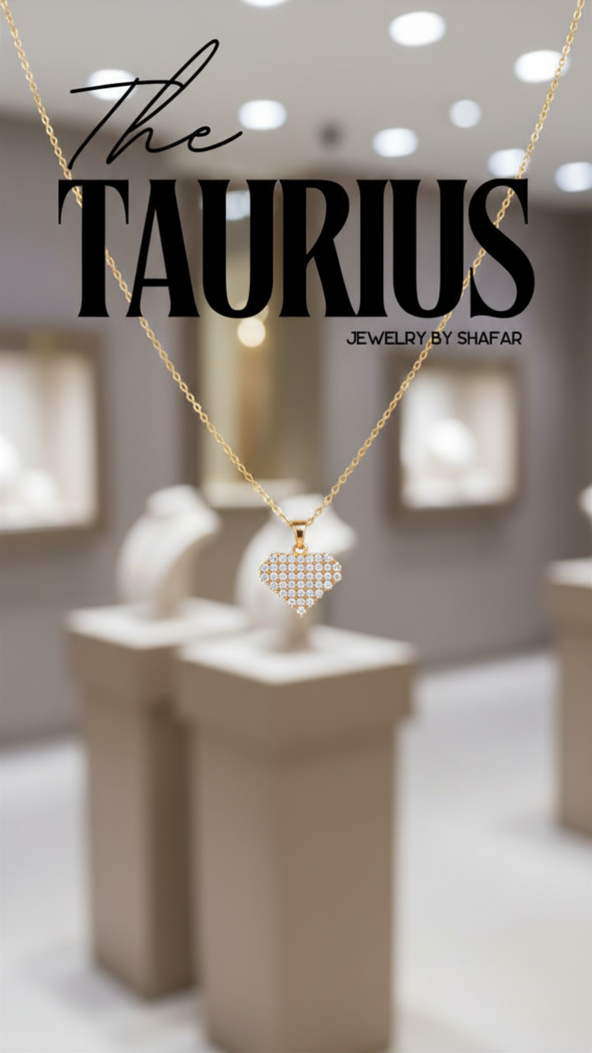 Pavé Diamond Heart Pendant Necklace