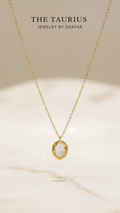 Opal Circle Pendant Necklace