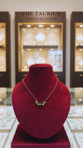 Dark Floral Cluster Pendant Necklace