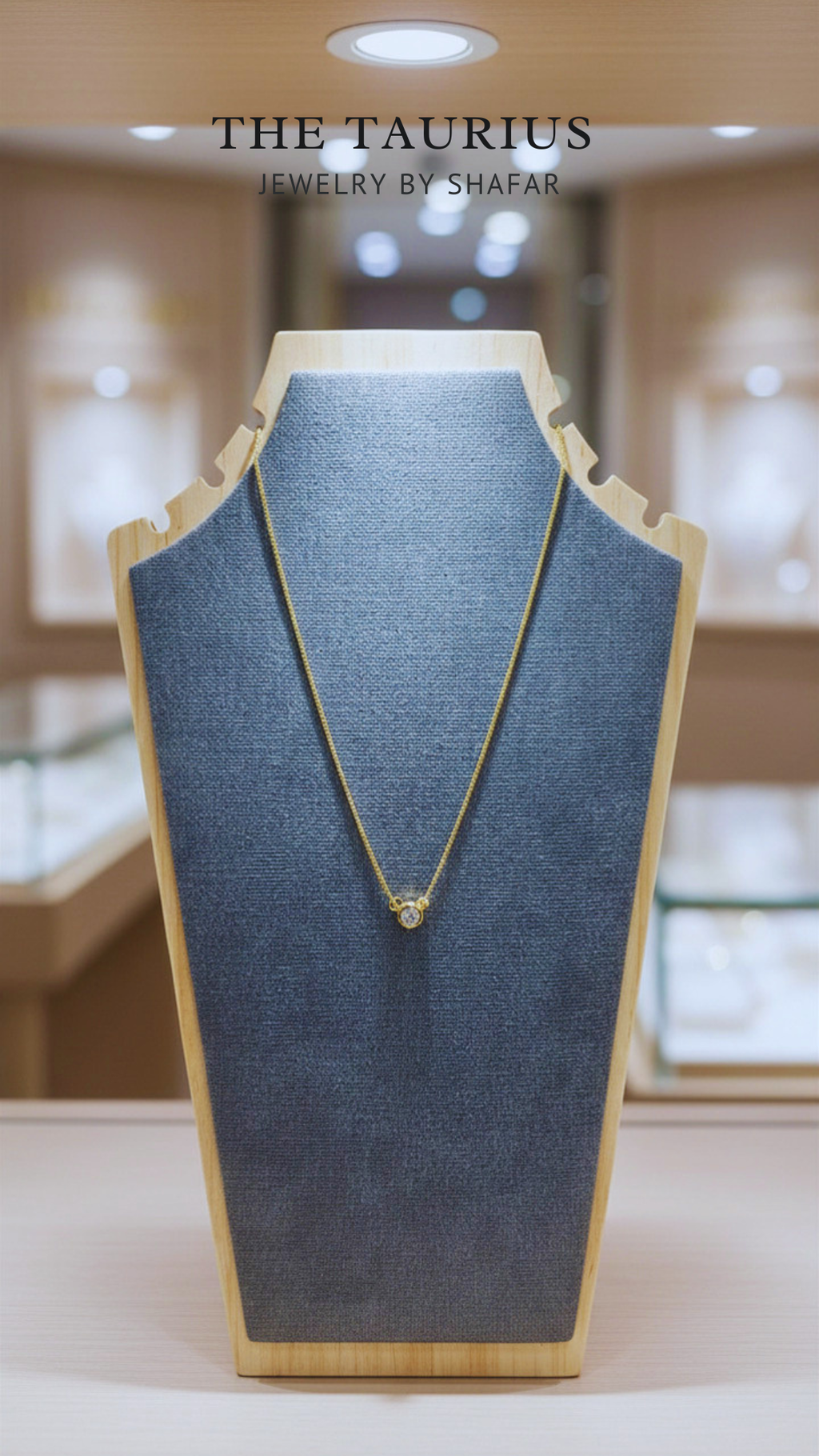 Floating Diamond Solitaire Necklace
