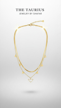 Gold Triangle Charm Layered Necklace