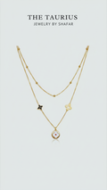 Gold Clover Charm Layered Necklace