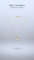 Gold Mother of Pearl Star Pendant Necklace
