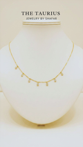 Crystal Droplet Charm Necklace