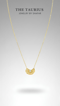 Gold Sunburst Fan Diamond Solitaire Pendant Necklace